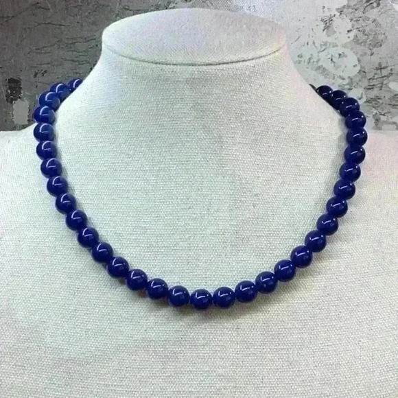 Vintage Blue Bead Necklace - Picture 1 of 2
